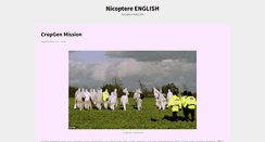 Desktop Screenshot of en.nicoptere.net